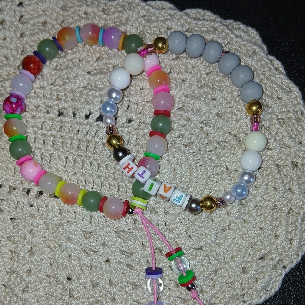 Colorful Beaded Kids Bracelets
